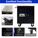 Movable Lockable Double Door Partition With Lock Multi-functional Hardware Storage Tool Car Auto Repair Locker--BLAK&BLUE_voghion.com