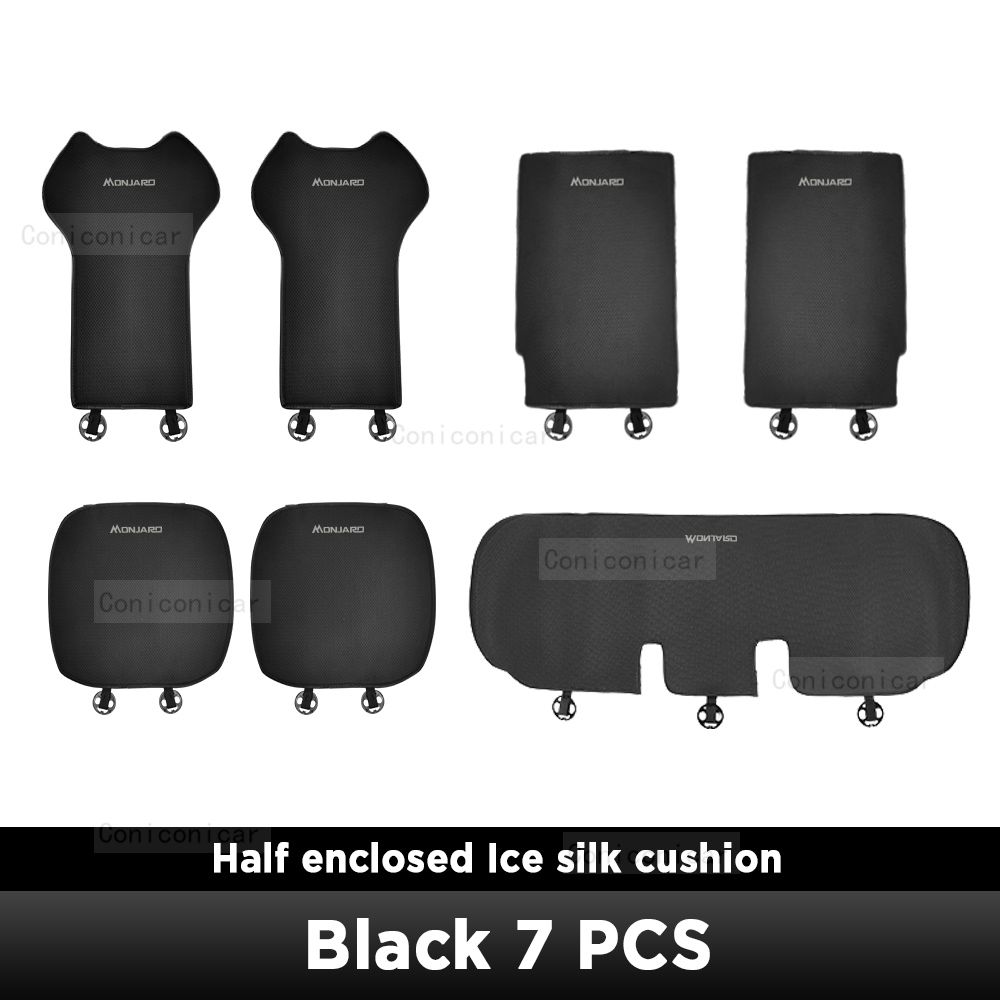 Für Geely Monjaro 2023 2024 Vier Jahreszeiten Abdeckung Atmungsaktive Ice Silk Auto Sitzkissen Protector Pad Vorne Fit Meisten_voghion.com