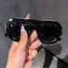 Personality Large Frame Fashion Sunglasses Luxury Rhinestone Street Nightclub Hot Girl Sunglasses Shape Glasses Square_voghion.com