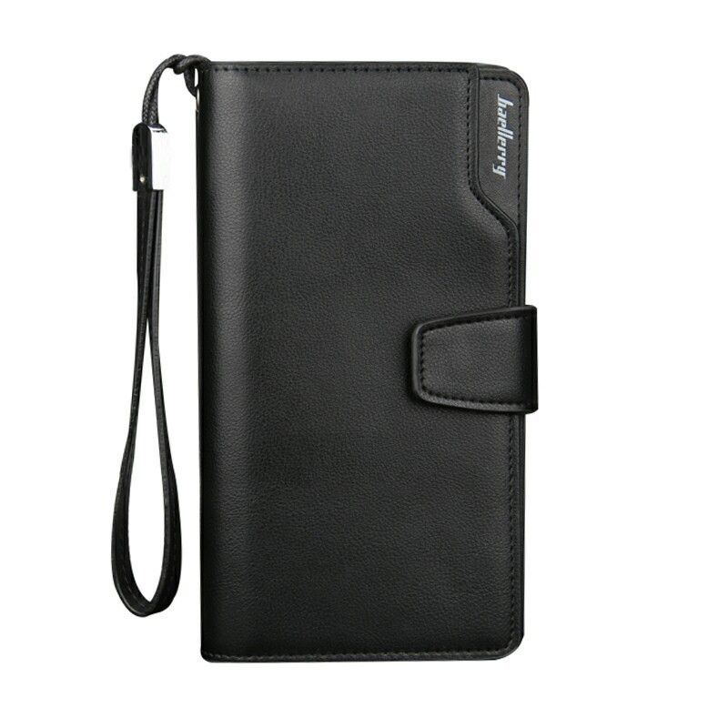 Herrentaschen neue lässige multifunktionale Herren Clutch Business Geldbörse langer Reißverschluss Handytasche_voghion.com