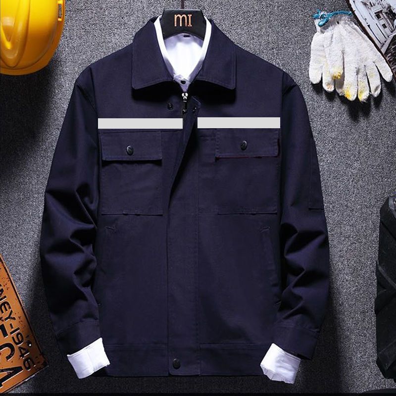 Men's Clothing Work clothes suits tops and pants long sleeved reflective strips labor protection clothes auto repair workshop work clothes_voghion.com