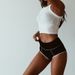 Women's clothing cotton inseam high waist women's cotton sexy and comfortable hip-covering underwear thin belly-control briefs_voghion.com