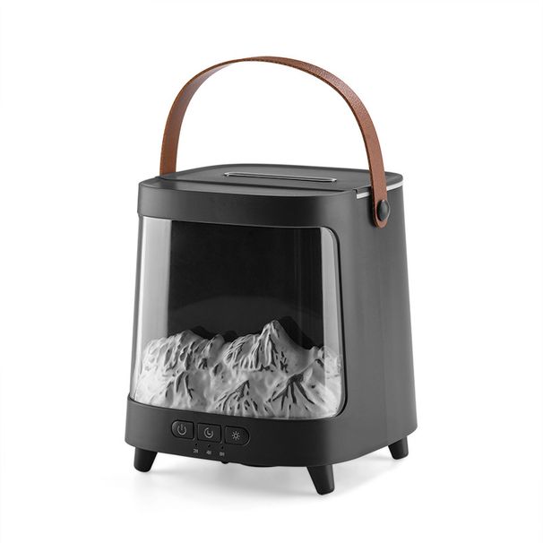 Diffusore di aromi Aurora - Umidificatore a ultrasuoni con illuminazione d'atmosfera a LED a 7 colori, spegnimento automatico e funzionamento silenzioso per casa, ufficio, camera da letto_voghion.com