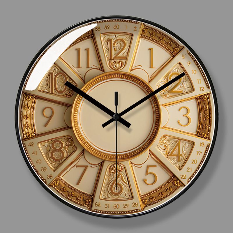 Yipula 7162 Stille Scandinavische stijl slaapkamerinrichting Eenvoudige creatieve woningmode Sweep seconde wandklok_voghion.com