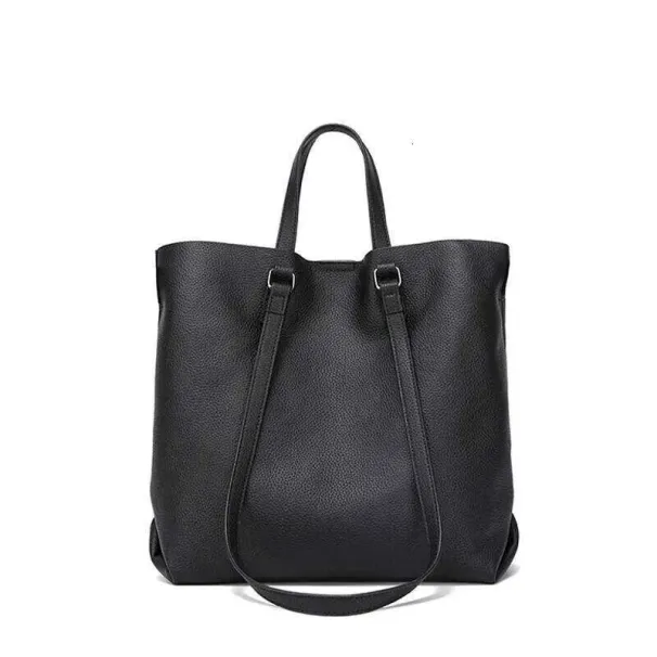Designer 2025 Kuh Echtes Leder Schulter Weibliche Casual Große Kapazität Totes Handtasche Damen Büro Arbeit Strap Crossbody_voghion.com