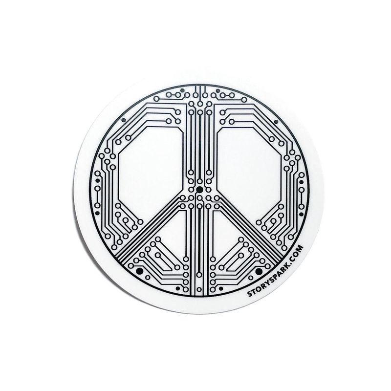 Smart Peace Vinyl Sticker_voghion.com