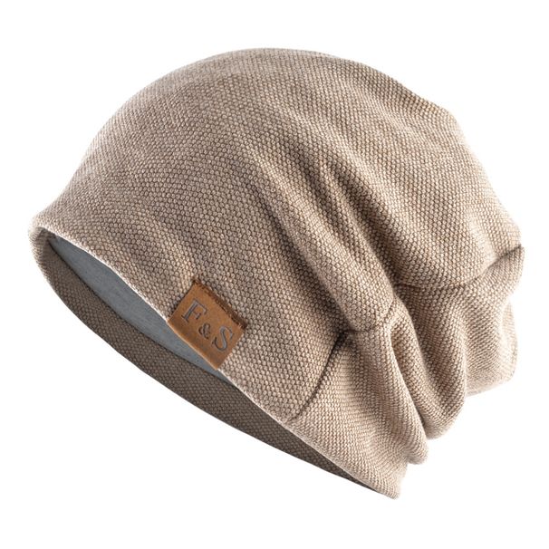 Nouveaux sweats à capuche de printemps et d'automne, chapeaux tricotés amples de loisirs transfrontaliers, chapeaux d'étiquette en cuir FS, chapeaux d'hiver en peluche pour hommes et femmes, casquettes d'extérieur_voghion.com