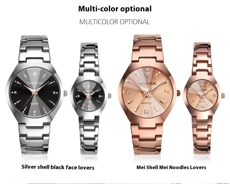 Brand Diamond Set Fashion Quartz Trendy Women's Korean Edition Female Student Couple Watch_voghion.com
