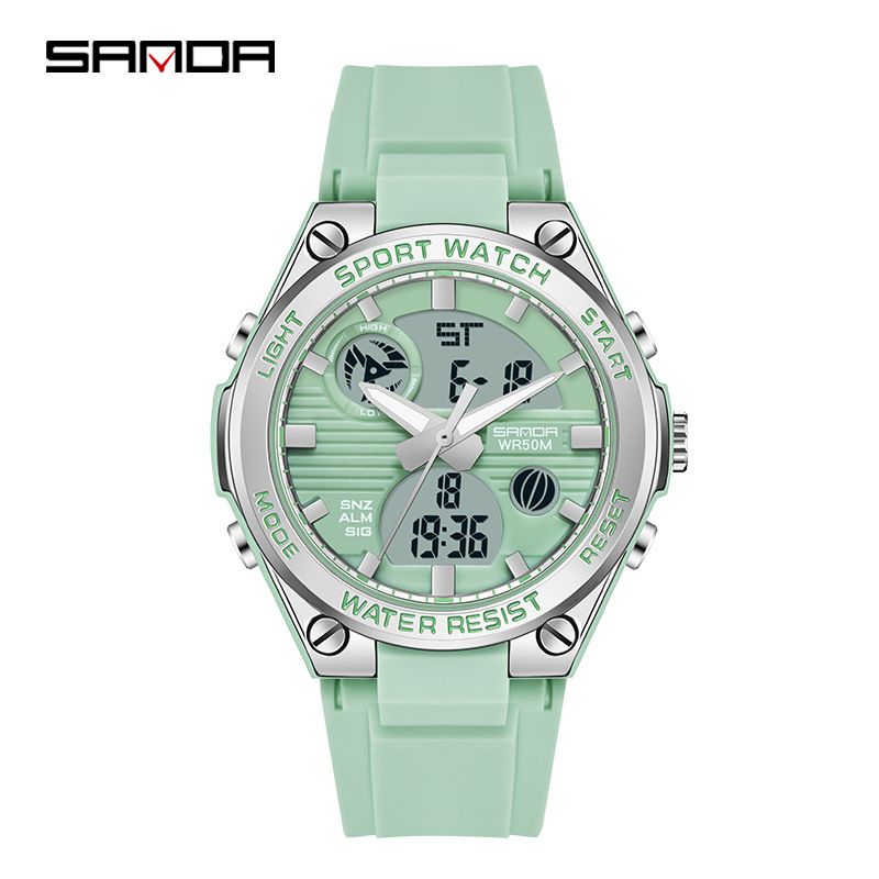 Multifunctional Sports Watch With LED Display, Waterproof, Shock Resistant, Design For Outdoor, Casual, And Daily Use Couple Student Electronic Watch_voghion.com