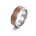 Men's Vintage gold wire wood grain men's ring 8MM electroplated jewelry Christmas ornaments_voghion.com