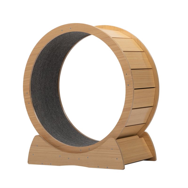 Wooden cat running wheelWooden cat running wheel_voghion.com