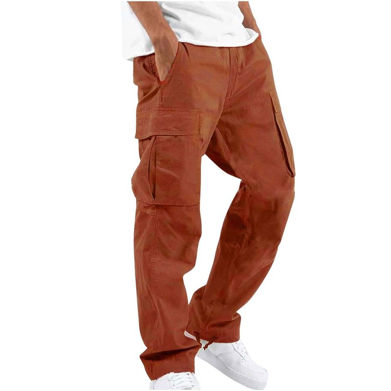 Herren-Cargohose mit Kordelzug und mehreren Taschen, Freizeithose_voghion.com