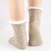 Women's socks warm Socks thickened plus velvet dotted anti-slip socks sleep socks carpet floor socks_voghion.com