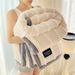 Blankets Rabbit Fur Like Blanket Thickened Plus Velvet Warm Blanket Cover_voghion.com