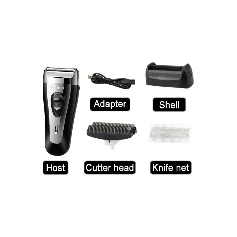 Kemei KM-9038 USB Charging Electric For Men Reciprocating Twin Blade Razor Shaver Beard Trimmer Shaving hine_voghion.com