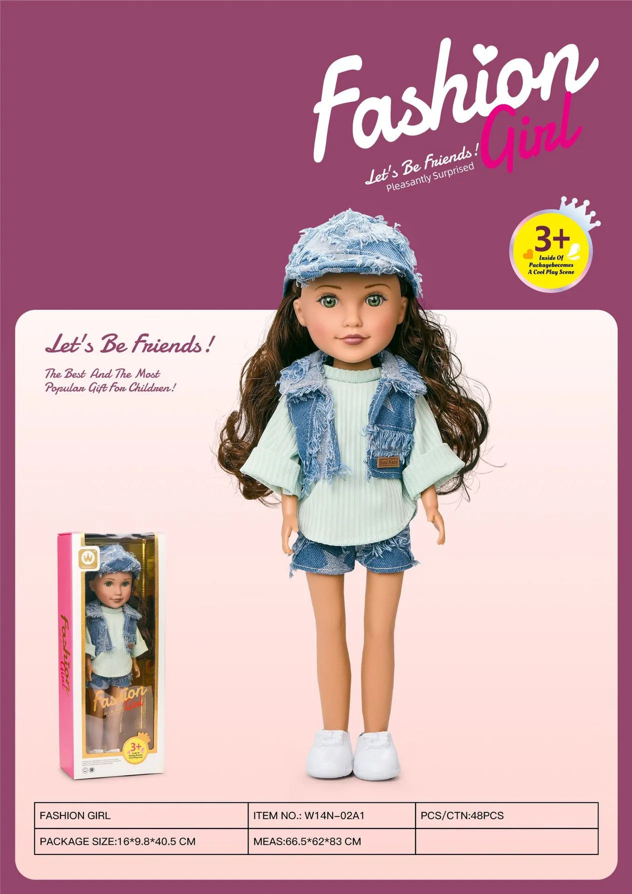 New 14-inch vinyl doll beautiful girl series children's play house toys girls toy gifts_voghion.com