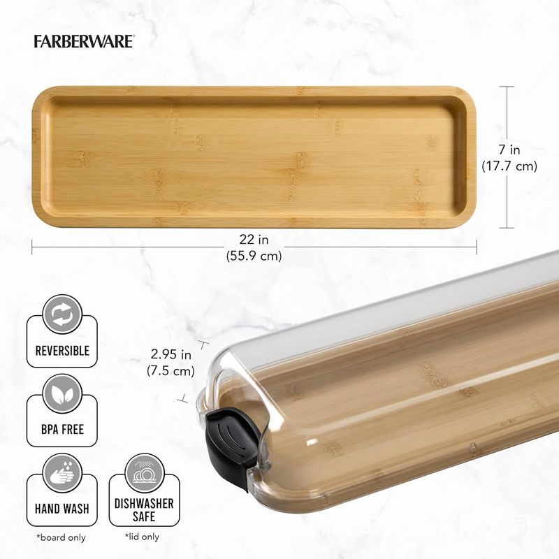 Modernes Serviertablett aus Holz mit durchsichtigem Verschlussdeckel – Käse- und Wurstbrett mit mehreren Fächern für Weihnachtsgeschenke, Obst und Snacks​_voghion.com