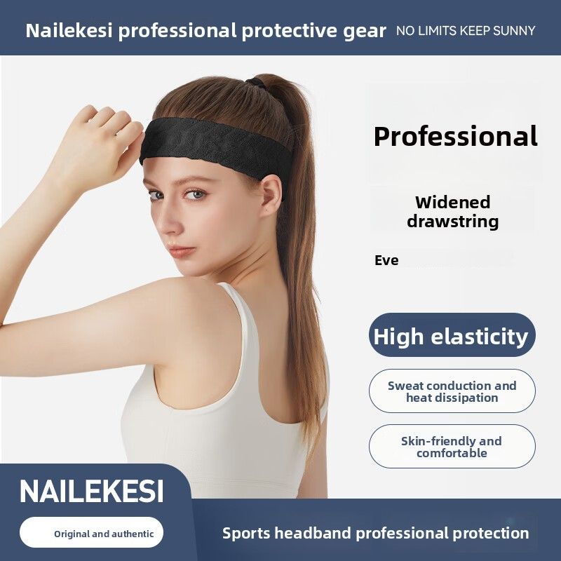 Sports Men, Sweat-Absorbing Running, Sweat-Wicking Yoga, Fitness, Basketball, Pure Cotton Headband For Women_voghion.com
