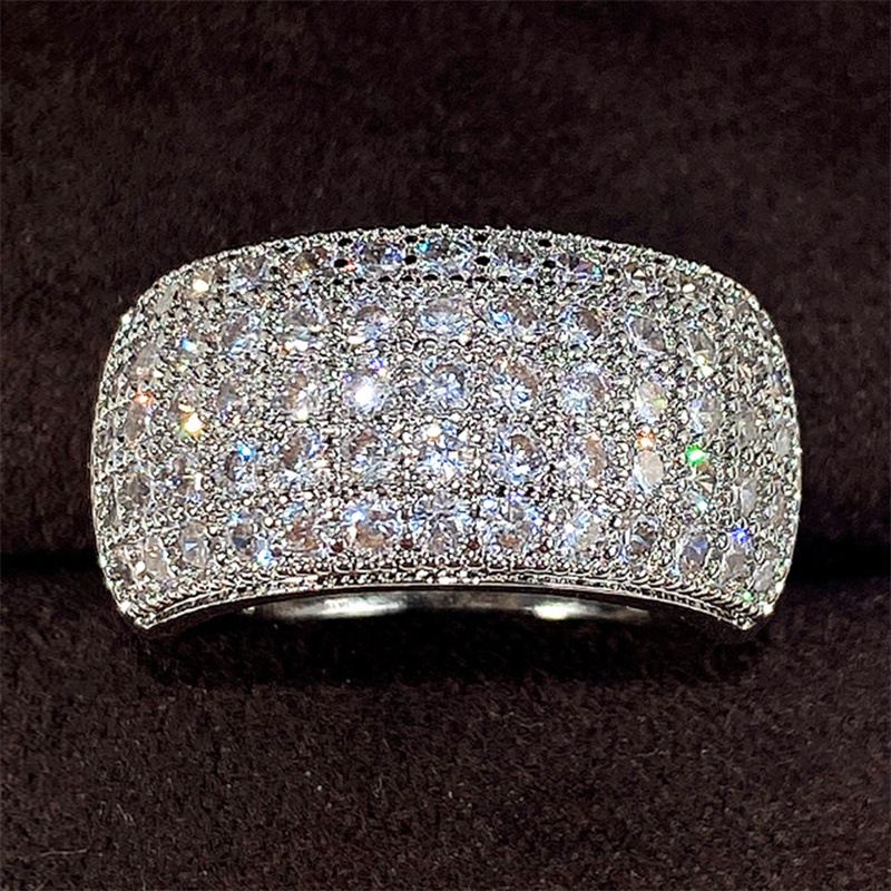 Cao Shi-Beschichtungsring, super funkelnder Volldiamant, Halbkreis-Zirkon-Damenring-Zubehör_voghion.com