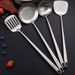 304 Stainless Steel 4-Piece Kitchen Utensil Set – Slotted Spoon, Soup Ladle, Spatula & Turner (Non-Slip Grip, High-Temperature Resistant)_voghion.com