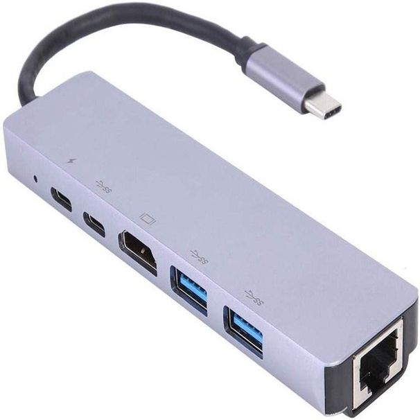 TypeC Dock USB 3.1 To HDMI Interface USB Splitter Suitable For Apple Computer Phone Conversion_voghion.com