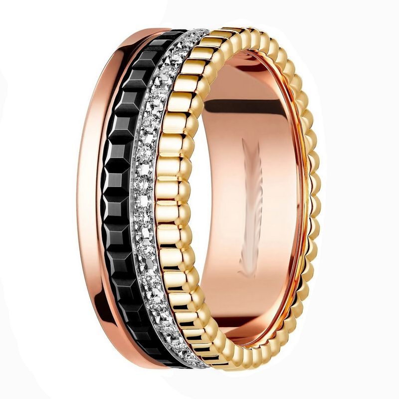 Keramik Licht Luxus Zeigefinger Unisex Zubehör Exquisite High Version Advanced Sense Paar Ringe V Gold CNC_voghion.com
