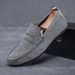 ShoeGlobe Loafers Men Round Toe Moccasins Slip-On Soft Sole Driving Men's Casual Leather Shoes_voghion.com