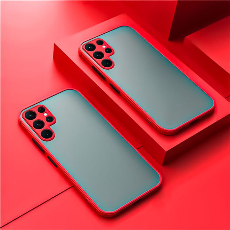 Matte Phone Cases Galaxy S25 S22 Case For Samsung S24 S23 S21 S20 FE Note 20 Ultra 10 Plus Cover_voghion.com