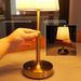 Cordless LED Metal Table Lamp USB Rechargeable 5200mAh Portable Fabric Shade Desk Lamp Touch Control For Dining Room Bedroom Bar_voghion.com