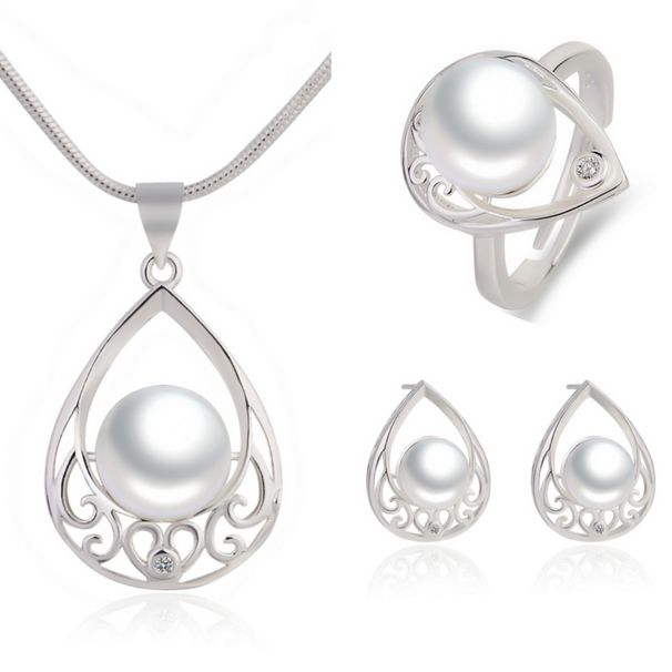 Nuovo anello placcato argento con perle naturali, prodotto combinato_voghion.com