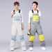 Unisex With Straps, Warm Ski Gear, Snowboard Suit, One-Piece Snow Pants_voghion.com