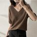 2024 Damen Feinstrickpullover aus Kaschmir mit tiefen V-Ausschnitt und modischem Stil für Damen_voghion.com