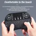 Mini teclado sem fio 2,4 GHz com retroiluminação, inglês, russo, espanhol, mouse aéreo, touchpad remoto para Android TV Box Digital_voghion.com