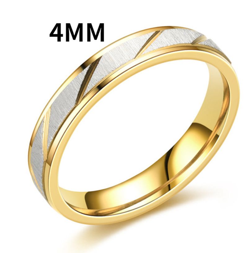 Unique Wave Pattern Couple Rings For Men Women High Quality Stainless Steel Ring Engagement Wedding Rings Jewelry Drop Shipping_voghion.com