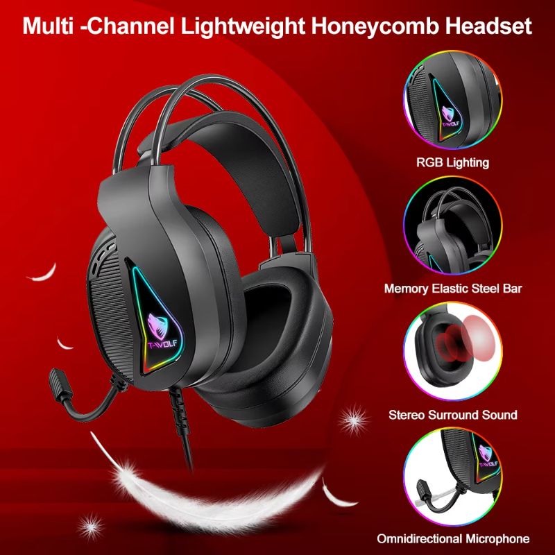 4 In 1 Gaming Keyboard And Mouse And Gaming Headset And Mouse Pad Wired LED RGB Backlight Keyboard Combo For Desktop Computer PC_voghion.com