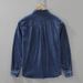 Retro Denim Long Sleeved Shirt For Men, Fashionable And Versatile, Artistic And Casual Loose Top_voghion.com