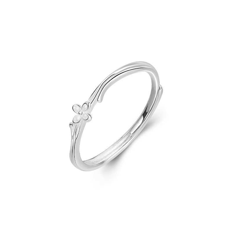 S999 Reines Sterling Silber Liebe Lila Neue Ins Nischen Design Offener Valentinstag Geschenk Ring_voghion.com