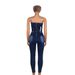 Jeans fashion tube top stretch one-piece jeans_voghion.com
