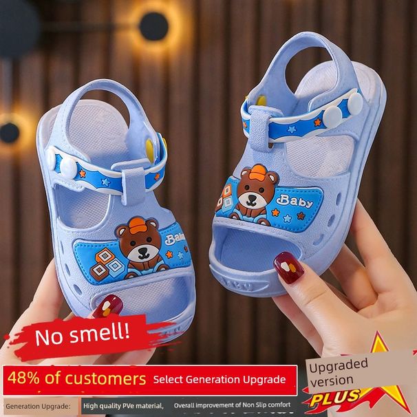 Cartoon Summer Boys Soft Bottom Children's Beach Sandals_voghion.com