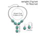 Sieraden Etnische Stijl Turquoise Set Mode Punk Metalen Ketting Sleutelbeen Ketting_voghion.com