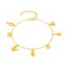 Brass gold-plated Duobao Fulu anklet Vietnamese sand gold bracelet for women's simple temperament jewelry live distribution_voghion.com