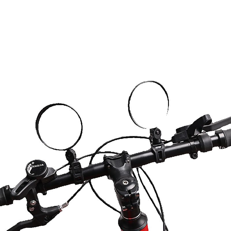 Espelho retrovisor para bicicleta de montanha, refletor convexo dobrável, equipamento para ciclismo_voghion.com
