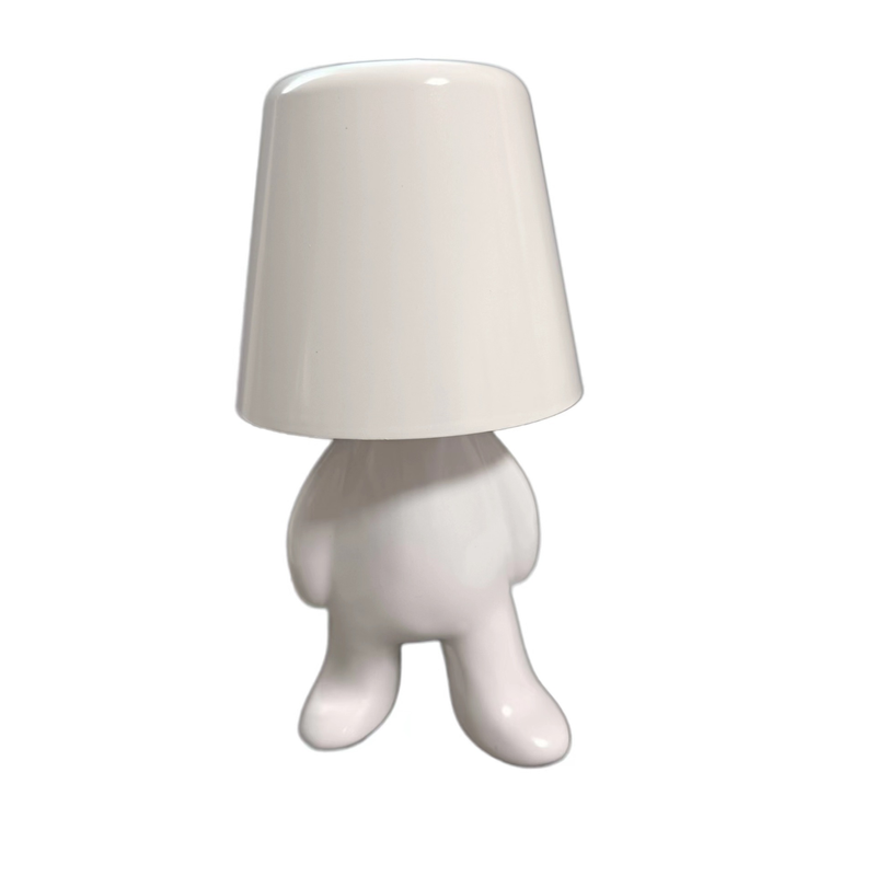 Creative Induction Table Lamp Thinker Little Black Little Golden Man Table Lamp Rechargeable Home Decoration Night Lamp_voghion.com