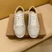 Stazione europea cl scarpe con suola rossa rivetti bassi glitterati paillettes argento stringate in vera pelle coppia casual scarpe bianche alla moda_voghion.com
