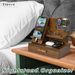 Wood Phone Docking Station with Drawer _voghion.com