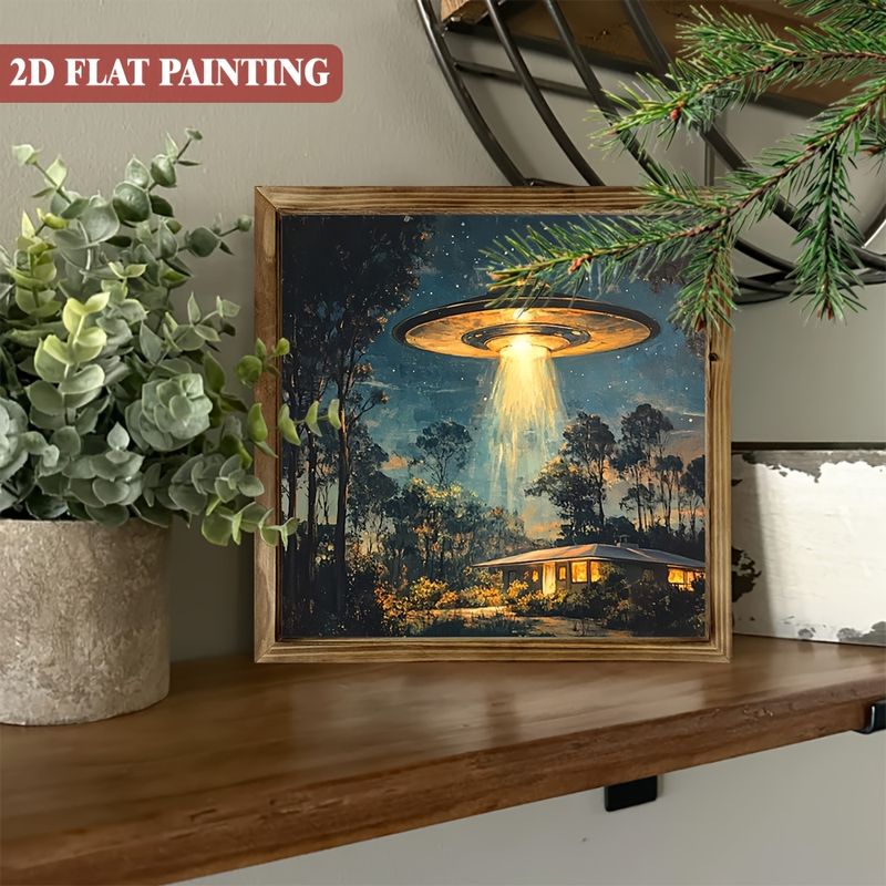 Muhast lesen znak z NLP-jem - 20x20 cm retro znanstvenofantastična stenska umetnost. Igriva dekoracija za spalnico, pisarno ali kot edinstveno darilo._voghion.com