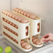 Rolling Storage Kitchen Multi-layer Slanted Automatic Turner Refrigerator Side Door Egg Tray Fresh-keeping Box_voghion.com