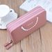 New Zipper Women's Long Handheld with Large Capacity Double Layer Wallet Fashion Mom Phone Bag_voghion.com