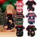 New Christmas Outfit Snowman Snow Pattern Print Warm Dog Pullover Two-Legged Fleece Clothing Accessory_voghion.com