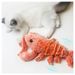 Pet electric simulation jumping crayfish puppy grinding teeth to relieve boredom plush toy_voghion.com